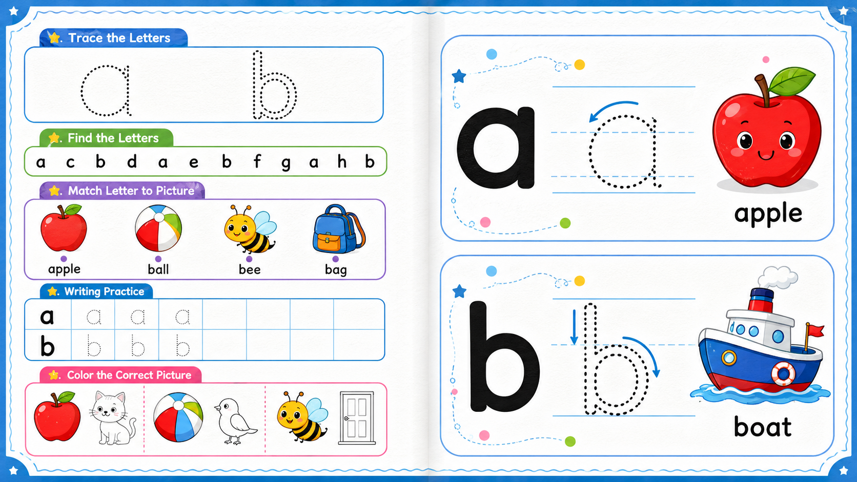 English Alphabet Handwriting Workbook for Kids | Trace Letters A–Z Printable Worksheets - Image 4