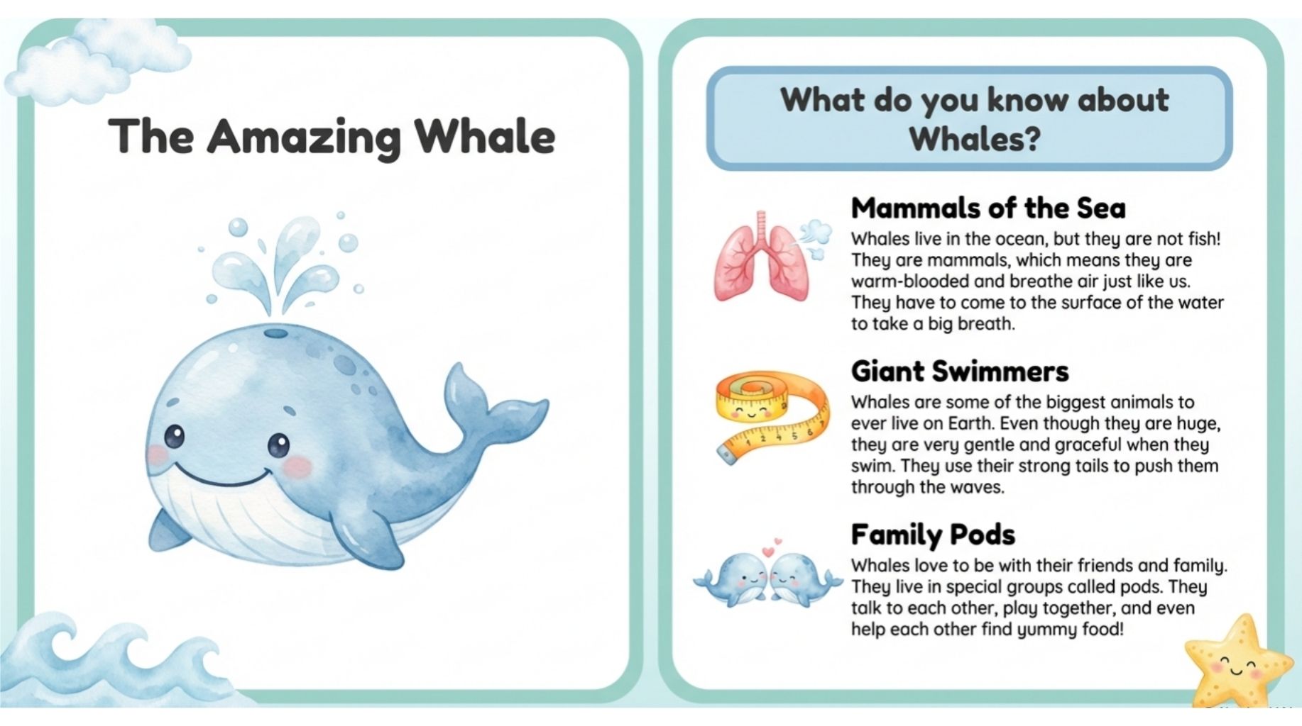 Whale Wonders for Kids 🐋 | Educational Printable PDF Book - Image 2
