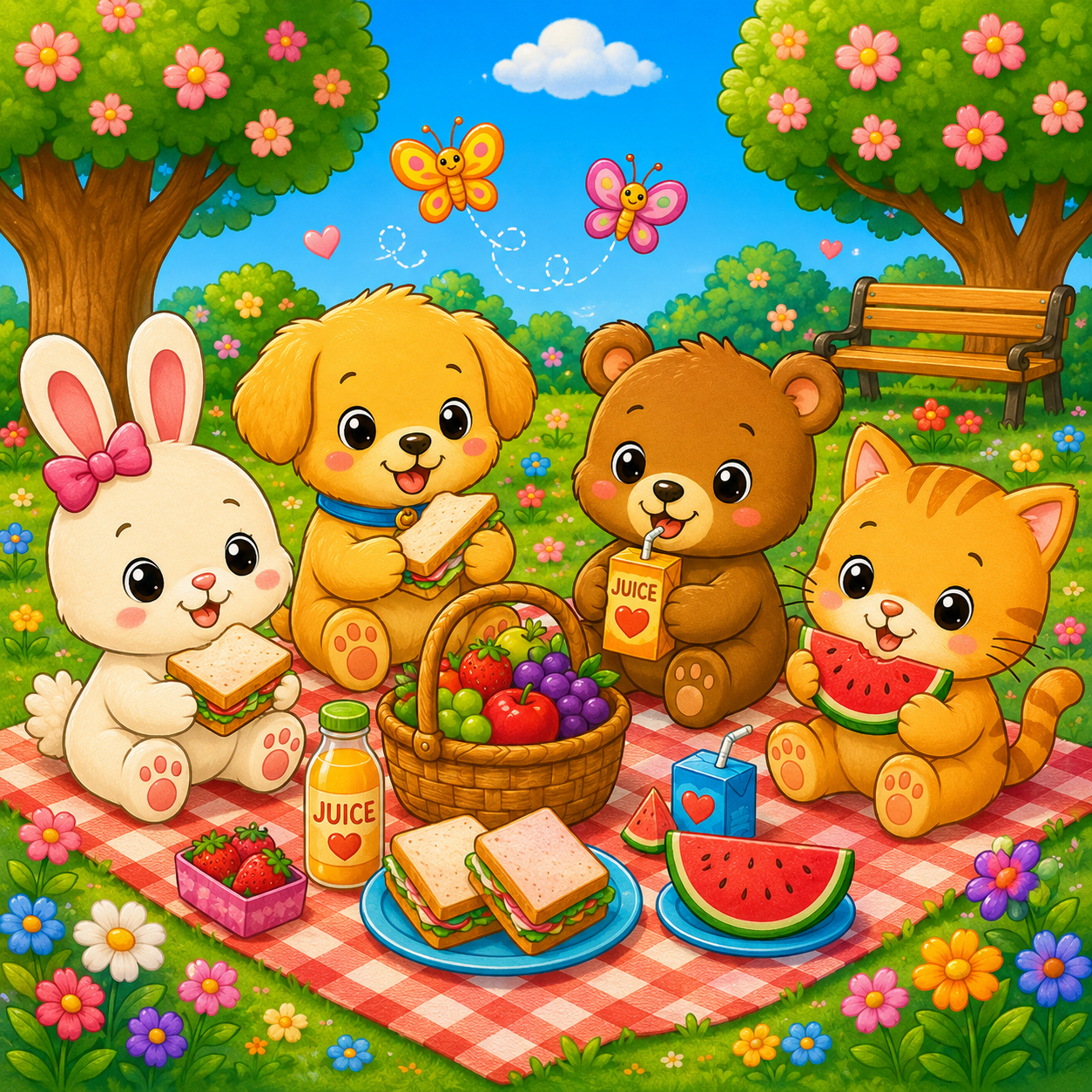 Easter Art Studio Coloring Book for Kids | Cute Animals & Spring Coloring Pages PDF Printable - Image 8