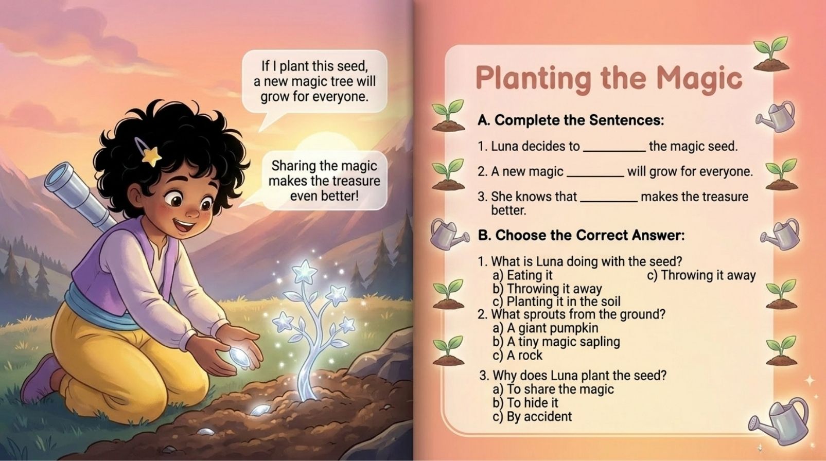 Luna’s Star Seed Quest – Magical Kids Adventure Activity Book - Image 6