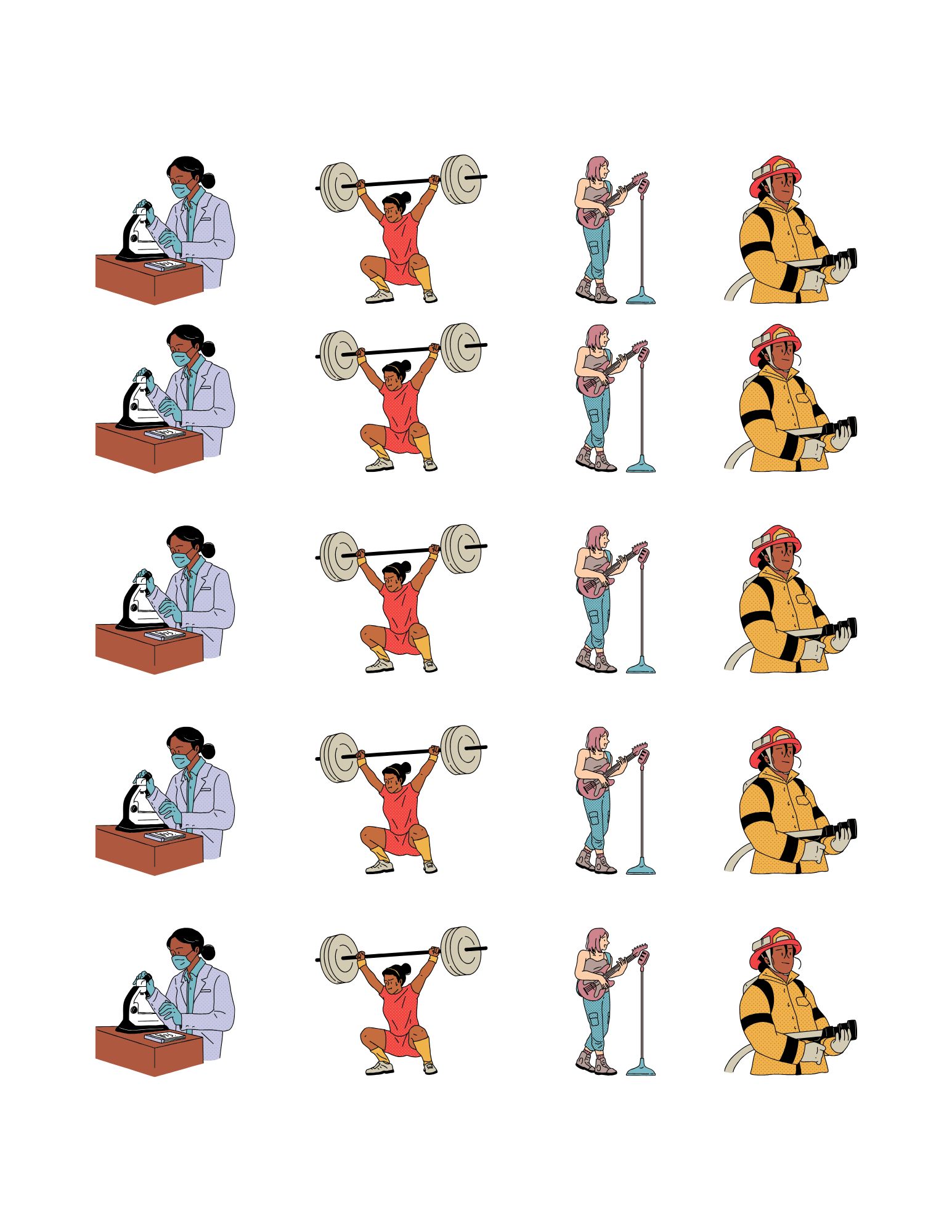 Count and Match the Jobs – Printable Learning Activity for Kids - Image 4