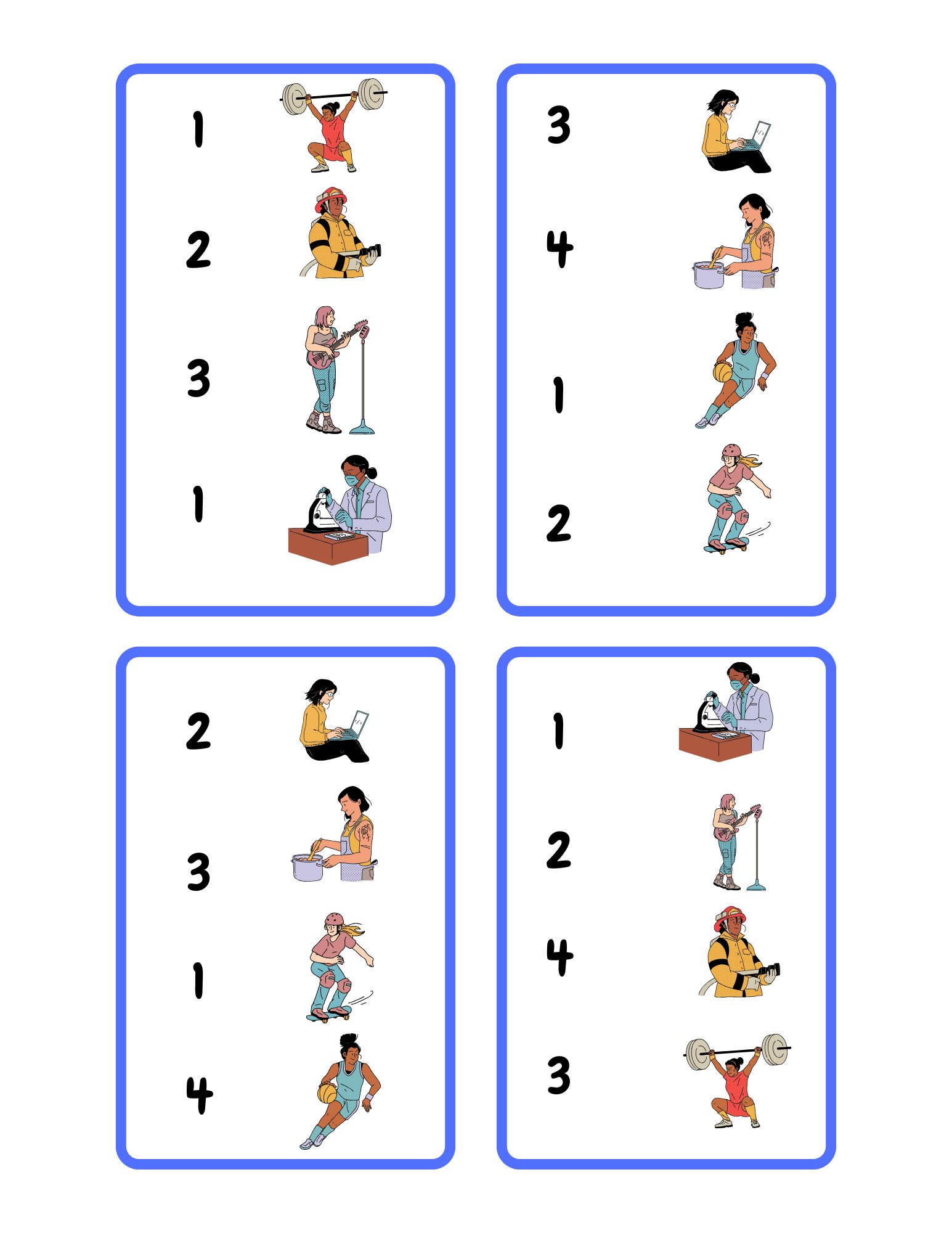 Count and Match the Jobs – Printable Learning Activity for Kids - Image 5