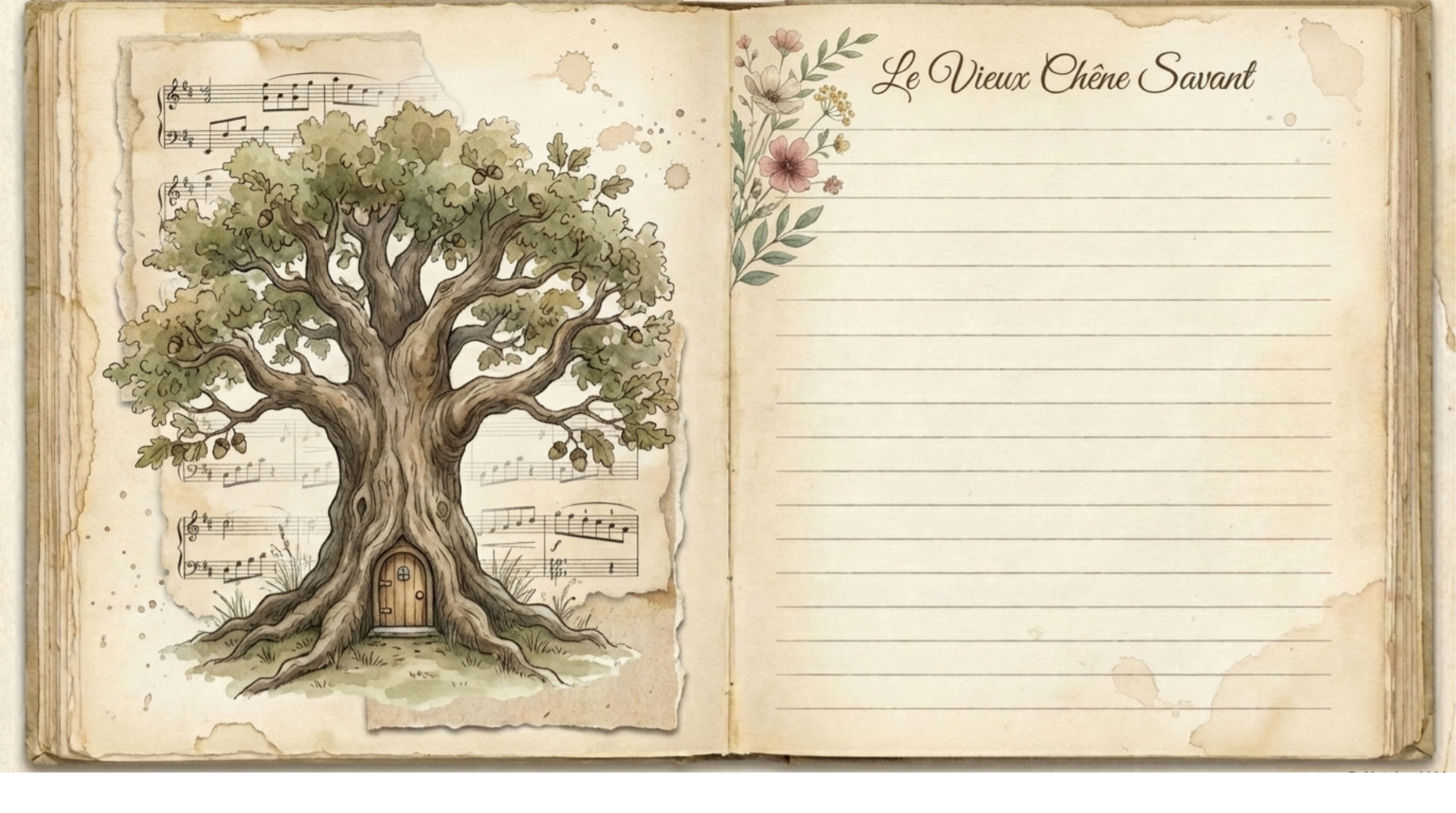Whimsical Woodland Journal | Vintage Forest Writing & Junk Journal Pages - Image 4