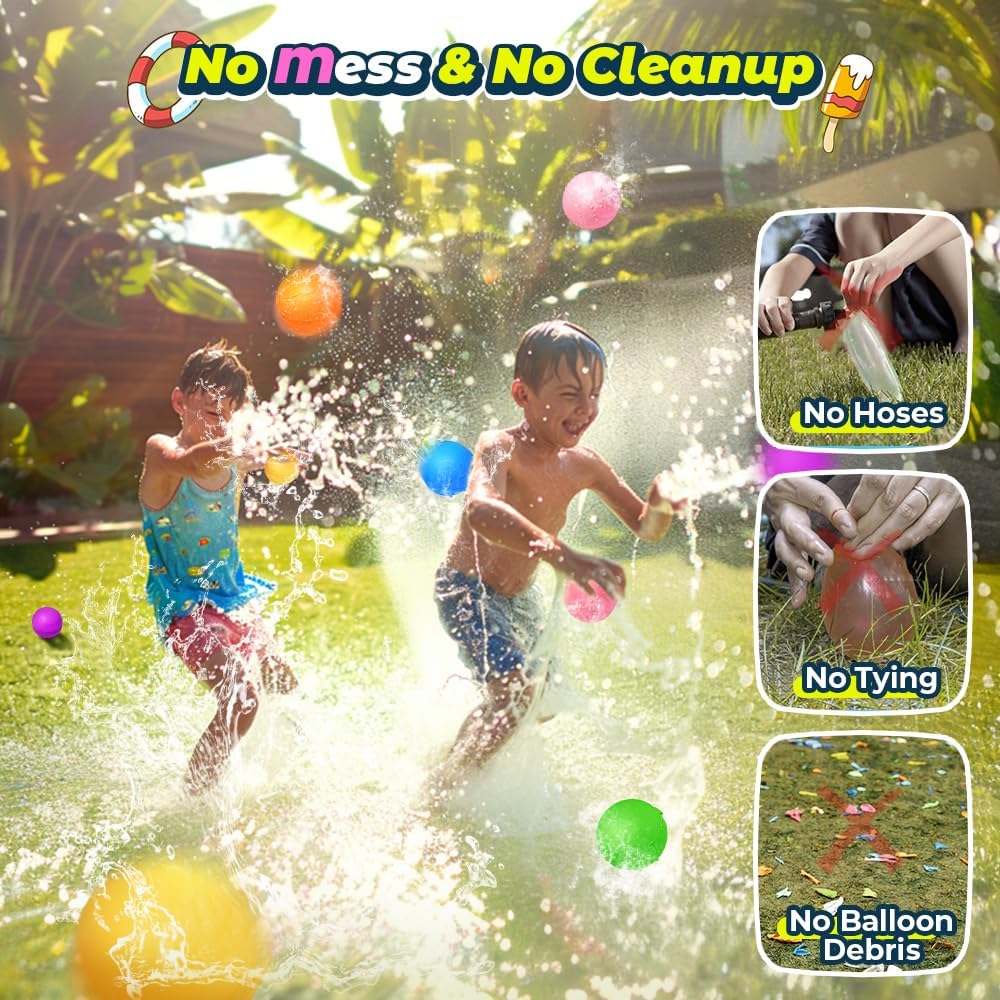 Reusable Water Balloons for Kids – Fun Summer Pool & Beach Toys Set - Image 5