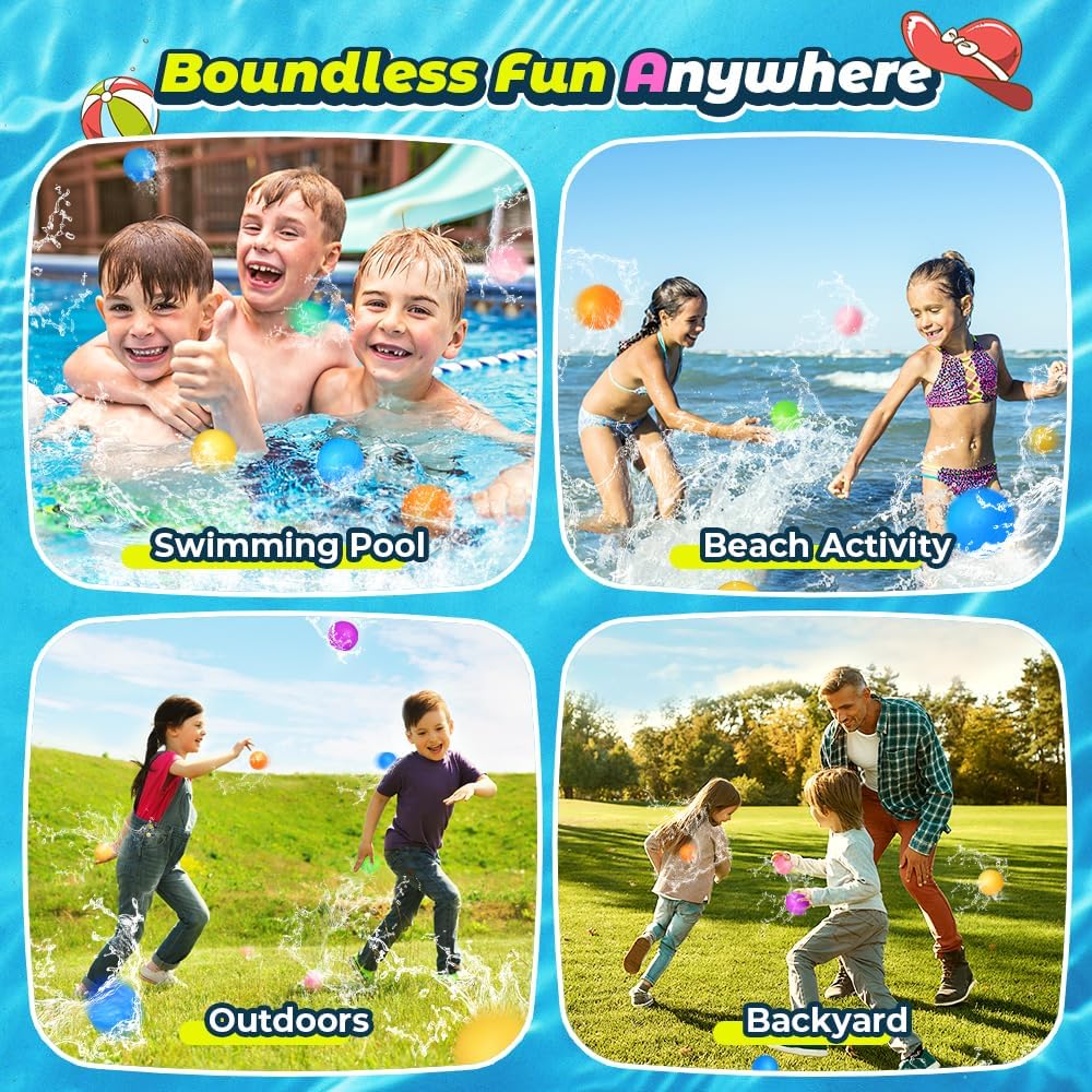 Reusable Water Balloons for Kids – Fun Summer Pool & Beach Toys Set - Image 6