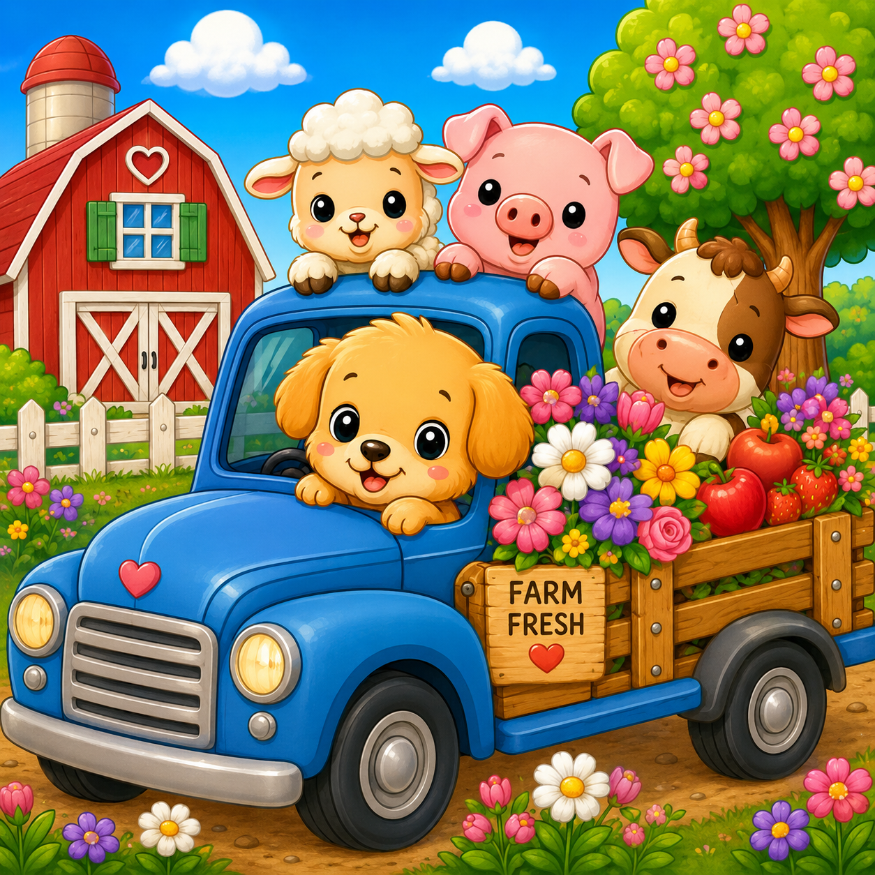 Easter Art Studio Coloring Book for Kids | Cute Animals & Spring Coloring Pages PDF Printable - Image 9