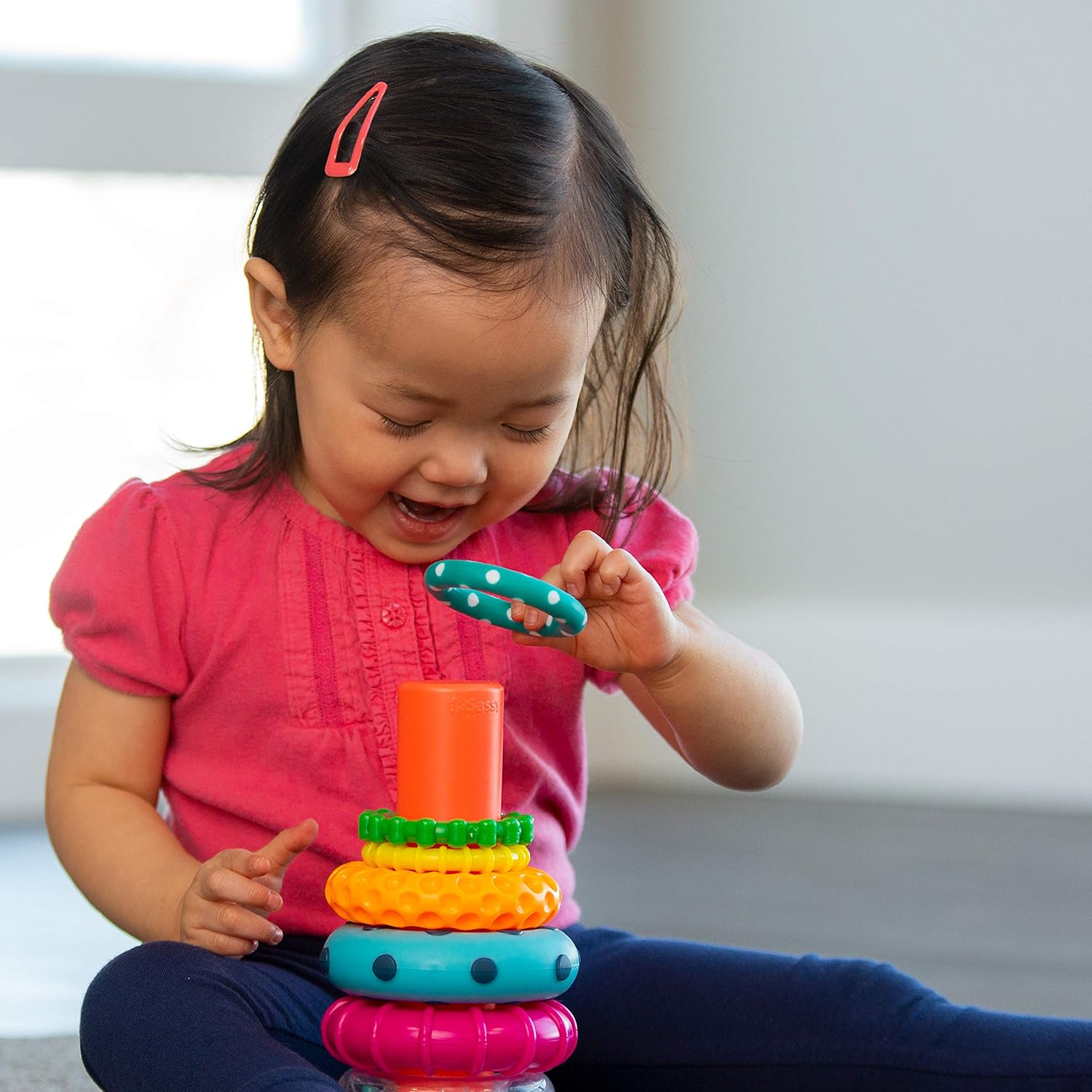 Colorful STEM Stacking Rings Toy for Babies – Educational Learning Toy - Image 5