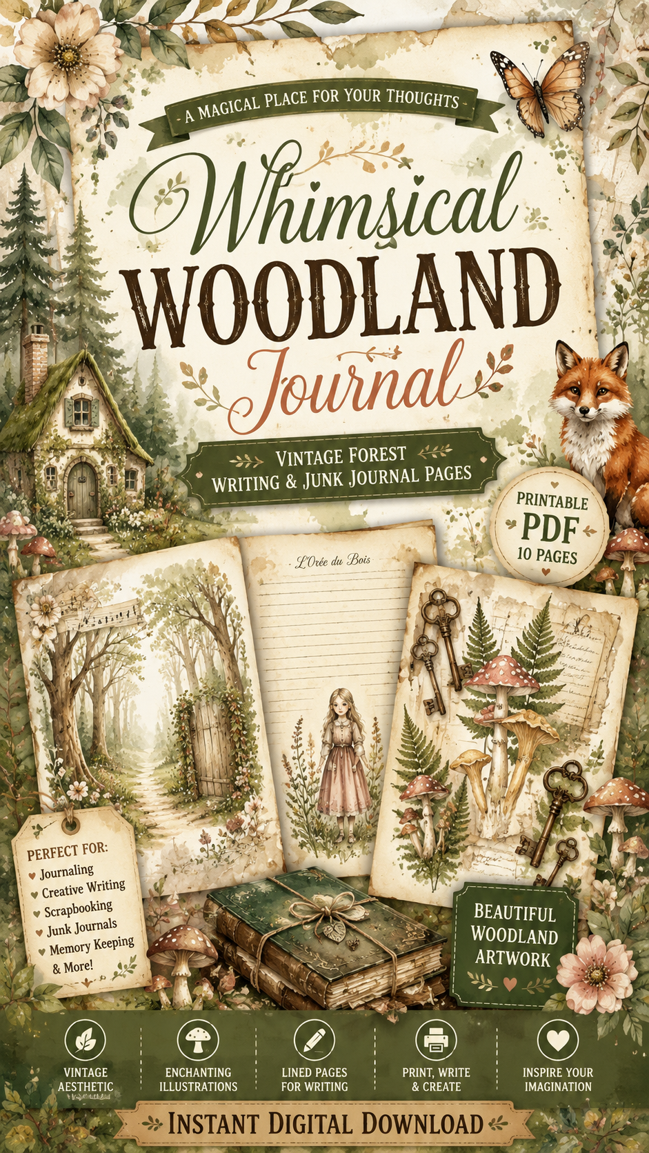 Whimsical Woodland Journal
