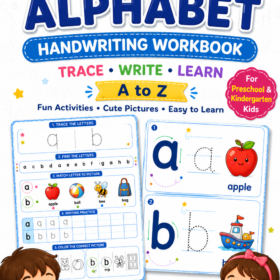 english handwriting workbook for kids