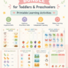 Montessori Preschool Busy Book Bundle for Toddlers