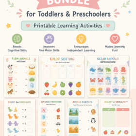 Montessori Preschool Busy Book Bundle for Toddlers