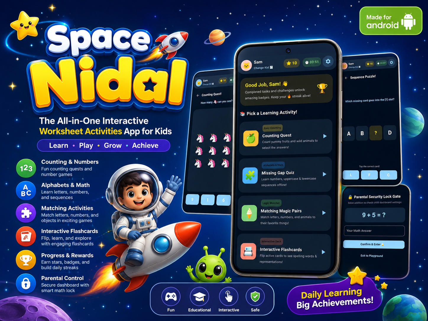 Kids Learning Worksheets App
