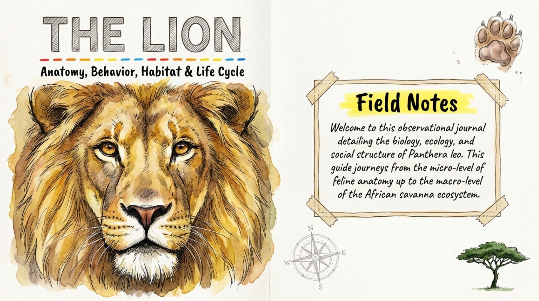 Lion Systems Journal – Digital & Printable Educational Wildlife Book - Image 5