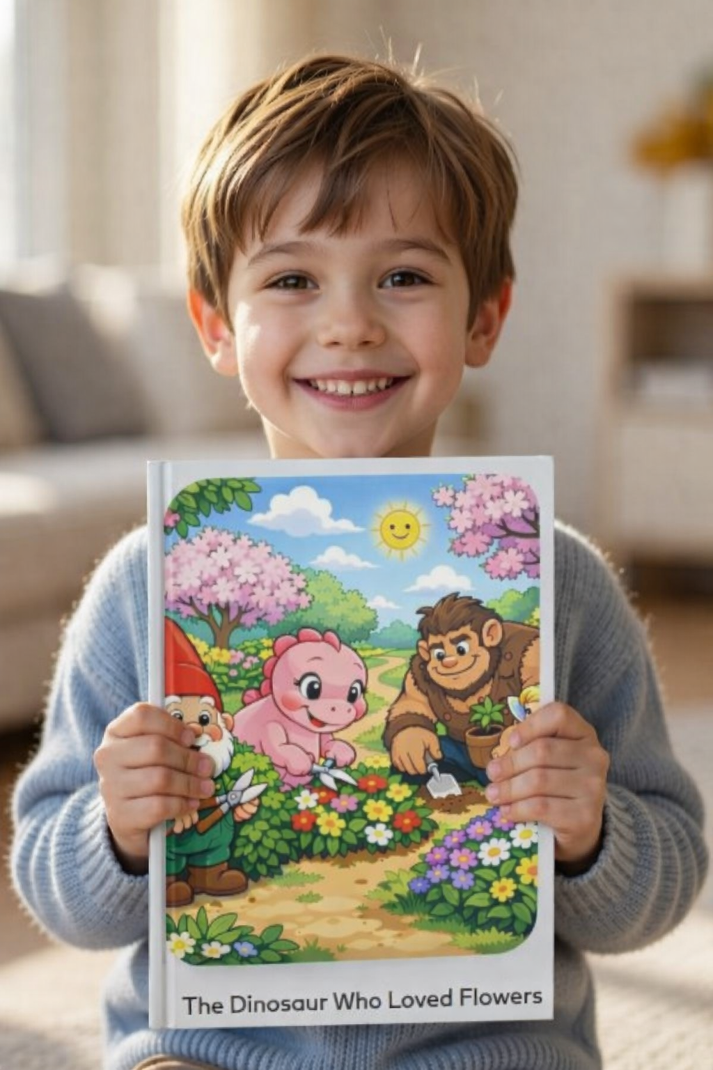 The Dinosaur Who Loved Flowers kids storybook cover