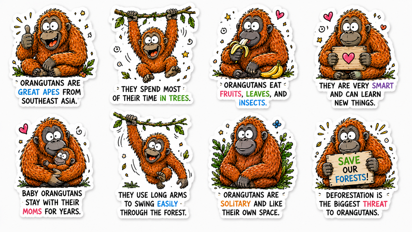 40 Funny Animals Stickers – Free Printable Educational Animal Sticker Pack for Kids - Image 5