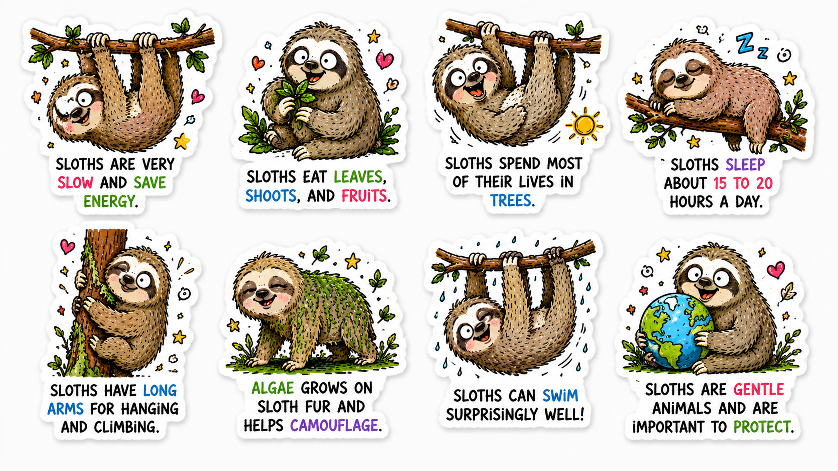 40 Funny Animals Stickers – Free Printable Educational Animal Sticker Pack for Kids - Image 6