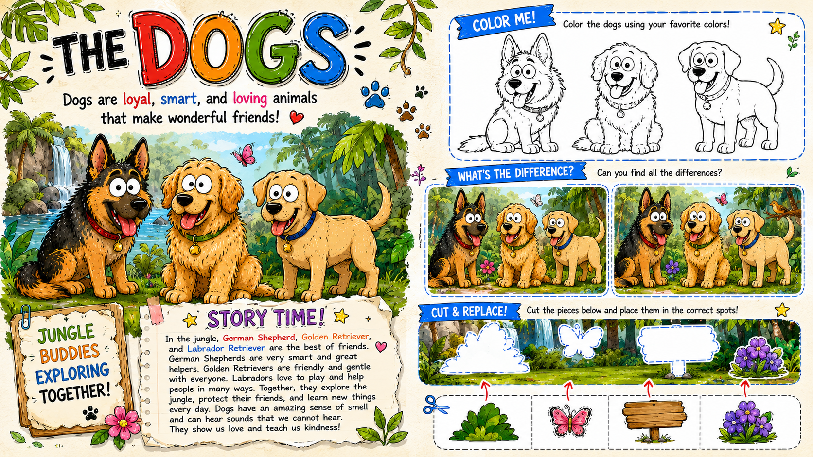 Ultimate Animals & Dinosaurs Educational Bundle – 56 Stickers + 63 Stickers + Activities Book for Kids | Printable PDF - Image 5