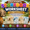 Animal Storybook Worksheets for Kids - 20 Printable Animal Learning Pages