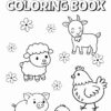 Farm Animals Coloring Book for Kids